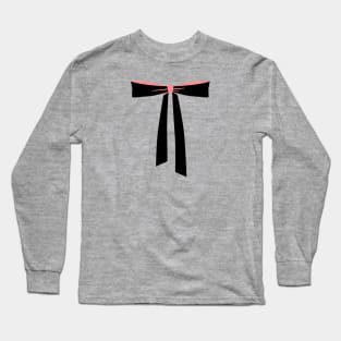 Bow Tie Ribbon Long Sleeve T-Shirt